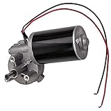 maXpeedingrods 24V DC Getriebemotor 45W, Scheibenwischermotor, Hohen Drehmoment Elektrischer Synchroner Zahnrad mit Linkem Getriebe für Torantrieb Fenster für Automatisch Tür Garage-T