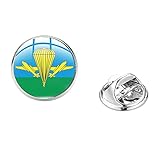 Russische Fallschirmjäger-Symbol Glas Cabochon Anstecknadel CCCP Sowjetische Luftwaffe Brosche Tasche Hut Kleidung dek