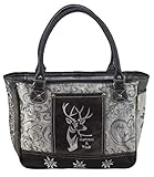 Domelo Tracht Damen Trachtentasche Dirndltasche große Shopper Handtasche Handgelenktasche Vintage Frauen Tasche Canvastasche traditionell Wiesn Oktob