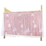 YSXY Bettvorhang Vorhang Hochbett Schlafzelt Spielzelt Kinderbett Bett Etagenbett Studentenwohnheim Kinderzimmer (1.15 * 2Mx1(pink))