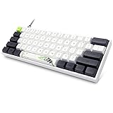 MIHIYIRY SK61 Mechanische Gaming Tastatur, 60% Mechanische Tastatur mit RGB Hintergrundbeleuchtung mit Hot-Swap-fähige mechanische NKRO-Tastatur mit Typ-C-Kabel Optischer Schalter für Win/M