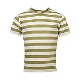 Armor Lux Herren Tshirt MC Rayé Héritage T-Shirt, Fern/Flax/Schiff/Natur, XXL