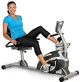 Exerpeutic 900XL Recumbent Bike/Liege-Heimtrainer mit Magnetbremse, Pulsmessung, extra hohem maximalen Benutzergewicht von 136kg und geeignet für grosse Personen von bis zu 2,01