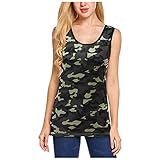 Higlles T-Shirt Damen Blusen Tops Loose Hemd Sweatshirt Langarmshirts Beste Freunde Pullover für Mädchen Frauen Kleider Bedrucktes Mode Loose V-Ausschnitt Schillernder Farbdruck Ärmellose Tanktop