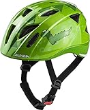 ALPINA Unisex - Kinder, XIMO FLASH Fahrradhelm, green dino, 49-54