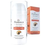 Größe 100ml* Bio-Creme 61% Schneckenschleim mit Hyaluronsäure und Vitamin C+E – Tages- und Nachtcreme für Gesicht/Dekolleté/Augenkontur – 20+ organischen Anti-Age/Falten/Narben/Flecken I