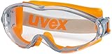 Uvex Ultrasonic Supravision Excellence Schutzbrille - Transparent/Grau-Orang