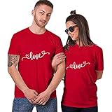 Tshirt Damen Valentinstag Kurzarm Farbblock Oberteile Tasche Rundhals Casual Locker V-Ausschnitt Tunika Shirt Basic Tshirts Damen Top