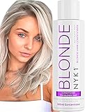 Blond Spülung SULPHATFREIES (500ml) Conditioner Blondiertes Haar Silber Conditioner Haare Für Graues Haar Silver Conditioner - Blauspülung Haare Blond Conditioner Violet Conditioner Anti Gelb