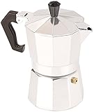 Cucina di Modena Kaffeebereiter: Espressokocher für 3 Tassen, Gas-, Elektro- & Glaskeramik-Herd, 150 ml (Espresso-Maker)