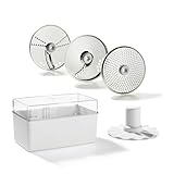 Genius Feelvita Food Processor Scheiben (5 Teile) Küchenmaschine - perfekt zur Erweiterung Ihres Feelvita Food Processor - für dünne Scheiben und zum Emulgieren von S