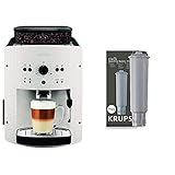 Krups EA8105 Kaffeevollautomat, automatische Reinigung, 2-Tassen-Funktion, Kaffeeautomat in weiß & F 088 01 Wasserfilter f. alle Orchestro-Modelle Espresso-/Kaffeemaschinenzubehö