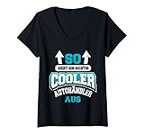 Damen So Sieht Ein Richtig Cooler Autohändler Aus Autohaus Lustige T-Shirt mit V