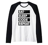 Programmierer Eat Sleep Code Software Entwickler Rag