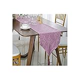 Demic Reine Farbe Jacquard Tischläufer Hotelbett Fahnen Tischläufer, 1 Stück 1, Material: Polyester, Größe: 33*250