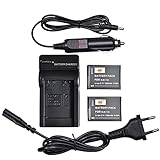 DSTE（2 Pack） Ersatz Batterie SLB-11A + DC23E Reise Ladegerät kompatibel mit Samsung WB700 WB1000 WB2000 CL65 CL80 EX1 HZ25W HZ30W HZ35W HZ50W ST1000 ST5000 Dig