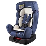 BABYLON Babysitz Auto Era, Autokindersitz Gruppe 0/1/2, Kindersitz 0-25 kg (0 bis 7 Jahre). Kindersitz mit Top Tether 5 Punkt Sicherheitsgurt. Autositz ECE R44/04 Blau/Hellbeig