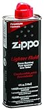 Zippo Unisex – Erwachsene Original f. Benzin Feuerzeuge 125 ml mit Kunststoff-Ventil, schwarz, 1-Pack