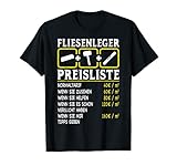 Herren Fliesenleger Preisliste Stundenlohn T-S