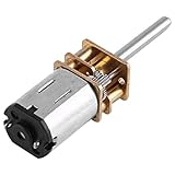 DC 12V Getriebemotor Micro Zahnrad Speed Geschwindigkeitsreduzierung mit langer Ausgangswelle für Roboter DIY 200RPM