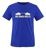 Comedy Shirts BIS Einer HEULT!. Herren T-Shirt T-Shirt Größe XXL - Royalblau/W