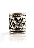 Battle-Merchant Bartperle Wikinger, klein 3mm Innendurchmesser aus 925er Silber mit R
