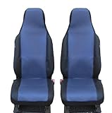 VORDERE SITZBEZÜGE SCHONBEZÜGE SCHONBEZUG BLAU-SCHWARZ EINTEILIG NEU HOCHWERTIG