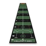 Wellputt Golf Putting Mat 4M - Grü