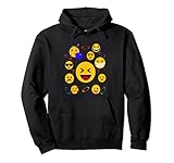 Lustiges Emoji, glückliche Menschen, Kinder, Frauen, Männer, Event, Party. Pullover H