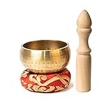WODMB Tibetisch-buddhistische Handmade Copper Singing Bowl Bowl und Kissen Nepalese Copper Yoga Bowl (Size : 8cm)