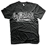 Gas Monkey Garage Offizielles Lizenzprodukt Weiß Logo Groß & Hoch Kapuzenpullover (Schwarz) 3X-Larg