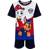 Nickelodeon Paw Patrol Schlafanzug Pyjamas Kurz (104 (4 Jahre), Dunkelblau)