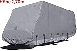 EUROPE Schutzhülle Abdeckplane Abdeckung für Wohnmobil Caravan Campingmobil Wohnwagen Mobilehome | atmungsaktiv stabil | Sommer & Winterabdeckung | mit Reißverschluss Mobilhome Höhe 2,70 m Länge - 7,50 m Breite 2,38 m Gr. 9 Sommer- und Winterabdeckung