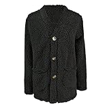 YAOBF Warme Damen Winter Jacke Winterjacke mit Kapuze Elegant Parka Mantel Midi Lang Wintermantel Große Größen Coat Lange Steppjacke Mantel (Schwarz,L)
