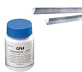 CFH Set Stangenlötzinn Zinkblech & Lötwasser Zinkb