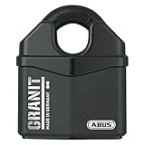 ABUS Vorhangschloss Granit 37RK/80 SZP Premium-Schloss für höchste Beanspruchungen - erhöhter Bügelschutz - Sicherheitslevel 10 - inkl. 2 Schlüssel und Sicherungskarte - schwarz - 79172