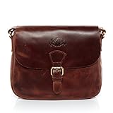 SID & VAIN Schultertasche echt Leder Yale Handtasche Schultergurt Umhängetasche Damen b