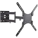 Universal Fernseher Halterung - Schwenkbar Neigbar - 16-55 Zoll (39,6-140 cm) - Ausziehbar bis 65 cm - TV Wandhalterung für 3D HD LED LCD - VESA 100 200 300 400 schwarz Modell: L22L