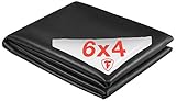 Firestone Teichfolie PondGard EPDM - vulkanisiert schwarz 1 mm - für professionelle Anwendungen - Zuschnitt 6,10 x 4