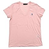 Ralph Lauren Polo Damen T-Shirt mit V-Ausschnitt - Pink - X-Groß