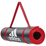 adidas Unisex Trainingsmatte, Rot,Einheitsgröße EU