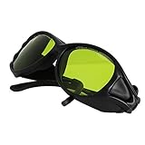 Schutzbrille, Grüne Linse Professionelle Laserbrille für Augenschutz für 1064NM 1320NM 810NM Wellenläng