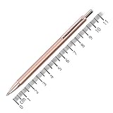 ONLINE 21621/3D - Druck-Kugelschreiber Flash Rosegold Metall, extra schmal, Metallclip, Internationale D1-Standard-Mine Schreibfarbe schwarz, 1 Stück