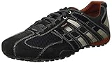 Geox Herren Uomo Snake K Sneaker, DK GREY/OFF WHITE, 43 EU
