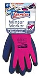 Spontex Winter Worker Handschuhe, Arbeitshandschuhe mit Innenfütterung für hohen Kälteschutz, mit Latexbeschichtung, Größe M, 1
