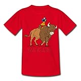 Spreadshirt Yakari auf Bison Kinder T-Shirt, 98-104, R