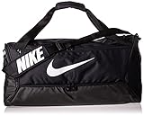 Nike Brasilia (Medium) Trainingstasche, Black/Black/White, 64 x 30 x 30