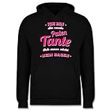 Shirtracer Sprüche Statement mit Spruch - Ich Bin die Coole Patentante - M - Schwarz - Hoodie Patentante - JH001 - Herren Hoodie und Kapuzenpullover für M