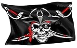 Original RAHMENLOS Piraten Flagge H
