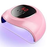 24W Nageltrockner UV LED Nagellampe für alle Nagellacke uv led Lampe für Nägel mit 30/60/99s Timer,LCD Display,Auto-Sensor,Abnehmbarer Bodenplatte für Maniküre/Pediküre Nail Art zu Hause und S